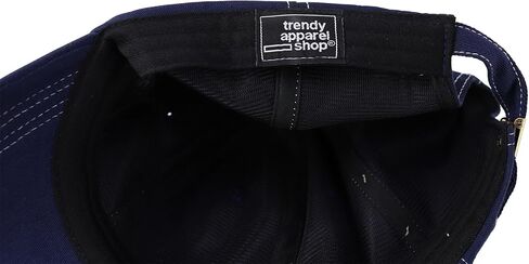 Trendy Apparel Shop XXL Oversize Unstructured Washed Cotton Ball Cap with White Stitching in Kuwait