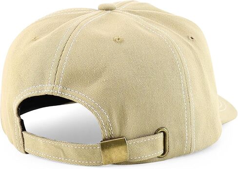 Trendy Apparel Shop XXL Oversize Unstructured Washed Cotton Ball Cap with White Stitching in Kuwait