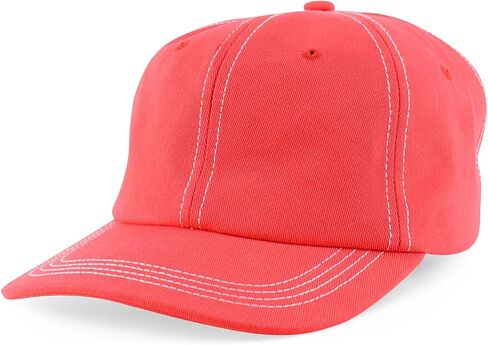 Trendy Apparel Shop XXL Oversize Unstructured Washed Cotton Ball Cap with White Stitching in Kuwait