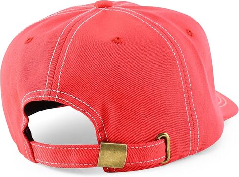 Trendy Apparel Shop XXL Oversize Unstructured Washed Cotton Ball Cap with White Stitching in Kuwait