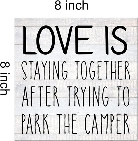 Camping Always Take the Scenic Route Farmhouse Canvas Print Wall Art Decor Rustic Traveler Hiker Camper Sign Painting Poster Plaque Rustic Home Decoration (8 X 8 inch, Framed) in Kuwait