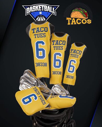 غطاء مضرب الجولف ذو الأسنان الكبيرة، غطاء رأس مضرب المطرقة، أغطية رأس مضرب الجولف لمضارب سكوتي كاميرون أوديسي تايلورميد سبايدر (رقم 6) in Kuwait