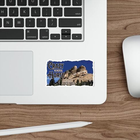 Crazy Horse Memorial South Dakota Sticker Travel Outdoors Decal Vinyl Small Waterproof for Water Bottle Mug Passport Scrapbook Notebook Laptop Tumbler Skateboard Computer Phone 4" in Saudi Arabia