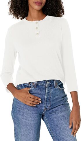 Vince Women's Bracelet Sleeve Henley in Saudi Arabia