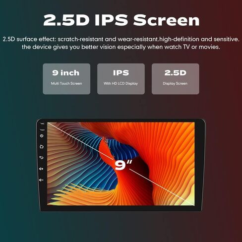WOSTARS Car Android Navigation Stereo GPS Radio Reverse Camera Display 9 "IPS Touchscreen Headunit Tablet Pad Media Player for Hyundai Verna Accent Solaris 10-16، إذا كان ذلك ممكنًا، رباعي النواة 1G+16G فضي in Kuwait