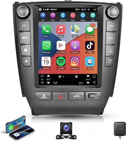 Android Car Stereo Radio for Lexus IS250 2006-2012 Carplay, 2G+64G Rimoody 9.7 Inch Touch Screen GPS Navigation Bluetooth FM HiFi WiFi Mirror Link Android Auto Backup Camera in Saudi Arabia