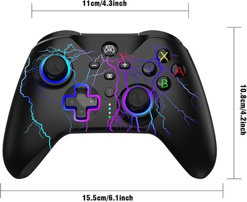 YUDEG Switch Controller, RGB LED Wireless Pro Controllers Joystick Compatible with Switch, 2 Pack in Kuwait