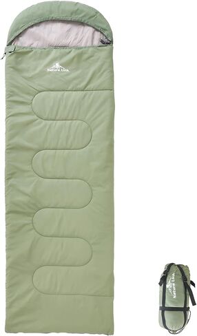 Lightweight Sleeping Bag 2.43lbs, Backpacking Sleeping Bag 46℉-59℉, Nylon Shell and Lining, Waterproof, Compact, Ultralight Sleeping Bag for Backpacking Camping Hiking in Saudi Arabia