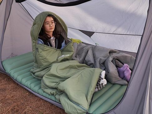 Lightweight Sleeping Bag 2.43lbs, Backpacking Sleeping Bag 46℉-59℉, Nylon Shell and Lining, Waterproof, Compact, Ultralight Sleeping Bag for Backpacking Camping Hiking in Saudi Arabia