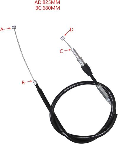 كابل إرجاع الوقود لكابل الخانق يناسب Kawasaki Ninja 400 EX400 2018 2019 2020 2021 2022 ملحقات الدراجات النارية كابل التحكم في الخانق تسريع الأسلاك - 54012-54012A in Kuwait