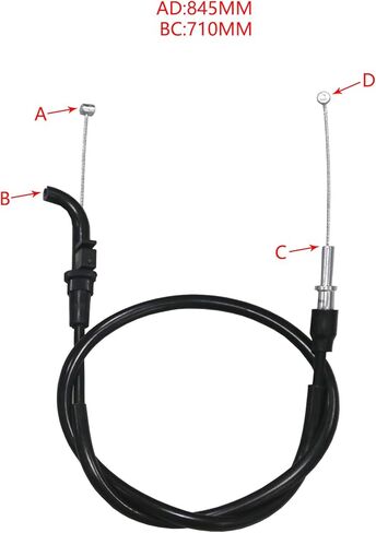 كابل إرجاع الوقود لكابل الخانق يناسب Kawasaki Ninja 400 EX400 2018 2019 2020 2021 2022 ملحقات الدراجات النارية كابل التحكم في الخانق تسريع الأسلاك - 54012-54012A in Kuwait