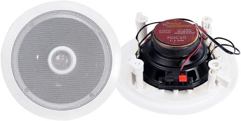 Pyle PDIC60 6.5 Inch 250 Watt 2 Way in Wall/Ceiling Home Speaker System (3 Pair) in Saudi Arabia