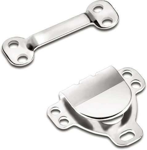 Sewing Hook and Eye Closures Metal Hooks and Eyes Nickel for Bra Clothing Trousers Jeans Dress and Sewing DIY Craft - 4 Sets in a Pack in Saudi Arabia
