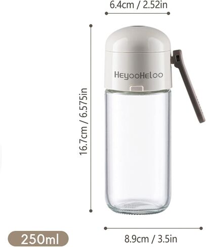 Precision Salt Dispenser with Moisture-Proof Glass Seasoning Jar,Perfect for Salt, Spice, Pepper (L) in Saudi Arabia