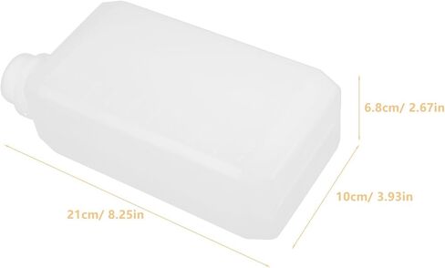 ULTECHNOVO Hdpe زجاجة جانبية زجاجات بلاستيكية فارغة، أباريق جالون فارغة، أباريق شراب بلاستيكية، 1 لتر، إبريق بلاستيكي، حاوية حليب بلاستيكية، أباريق بلاستيكية فارغة، أباريق مياه بلاستيكية، علبة فارغة للسيارة البيضاء in Kuwait