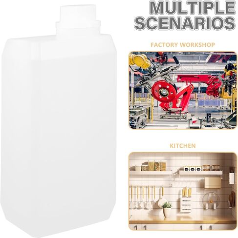 ULTECHNOVO Hdpe زجاجة جانبية زجاجات بلاستيكية فارغة، أباريق جالون فارغة، أباريق شراب بلاستيكية، 1 لتر، إبريق بلاستيكي، حاوية حليب بلاستيكية، أباريق بلاستيكية فارغة، أباريق مياه بلاستيكية، علبة فارغة للسيارة البيضاء in Kuwait