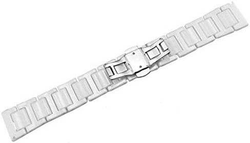 سوار السيراميك Watchband Watchtrap زر نشر المشبك 16 18 20mm أبيض أسود in Kuwait