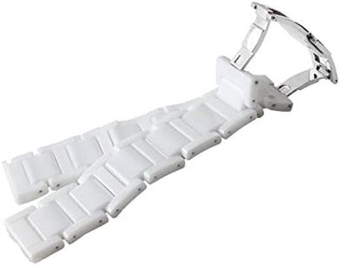 سوار السيراميك Watchband Watchtrap زر نشر المشبك 16 18 20mm أبيض أسود in Kuwait