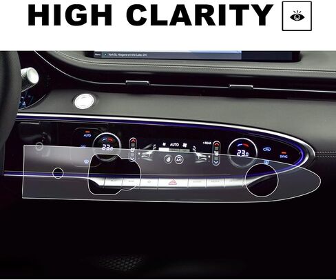 LFOTPP 2022 2023 2024 Genesis GV70 Screen Protector for Climate Control [2022 2023 2024 GV70 2.5T, 3.5T] Touch Display Center Touchscreen 2022 2023 2024 Genesis GV70 Accessories(Climate PET) in Saudi Arabia