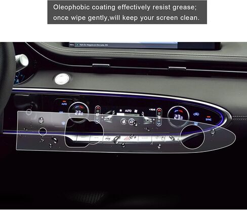 LFOTPP 2022 2023 2024 Genesis GV70 Screen Protector for Climate Control [2022 2023 2024 GV70 2.5T, 3.5T] Touch Display Center Touchscreen 2022 2023 2024 Genesis GV70 Accessories(Climate PET) in Saudi Arabia
