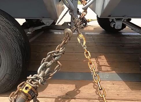 5/16" Tow Hook Chain Hook Grade 80 Chains Slip Hook Chain Trailer Hook Chain Trailer Safety Chain with Clevis Snap Hook, 18,800 lbs Tow Hook Chain in Saudi Arabia
