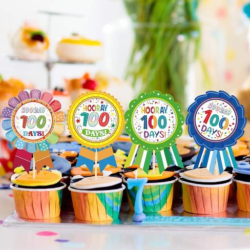 120 Pieces 100 Days of School Stickers 100 Days Ribbon Incentive Badge, Motivational Badge Stickers for Kids Home Classroom Party Decoration in Saudi Arabia