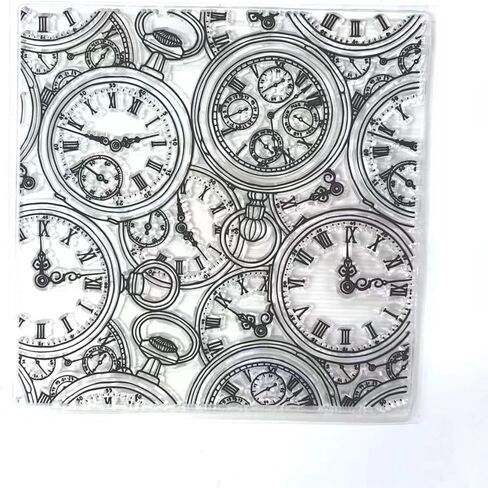 كرافت خمر ساعة ختم واضح لصنع بطاقة الديكور وسكرابوكينغ in Kuwait