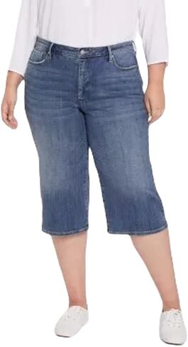 Nydj Womens Plus Size Wide Leg Pedal Pusher Jeans In Seline in Saudi Arabia