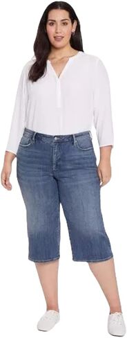 Nydj Womens Plus Size Wide Leg Pedal Pusher Jeans In Seline in Saudi Arabia
