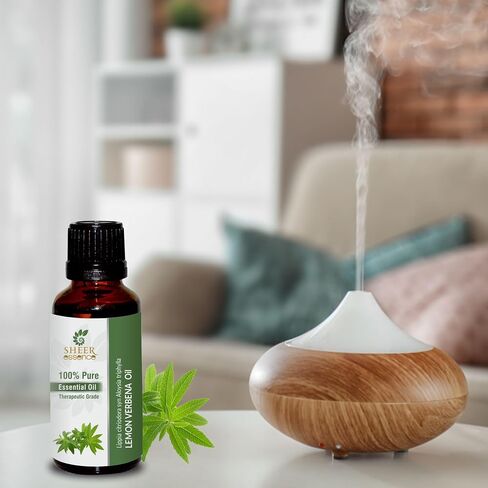 Lemon Verbena Oil (Lippia Citriodora Syn Aloysia Triphylla) Essential Oil 100% Pure Natural Undiluted Uncut Therapeutic Grade Oil 0.51 Fl.OZ in Saudi Arabia