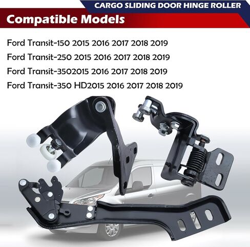 BK2Z-1525000-D Right Side Cargo Sliding Door Roller Hinge Lower Side Compatible with 2015 2016 2017 2018 2019 Ford Transit-150 Transit-250 Transit-350 HD in Saudi Arabia