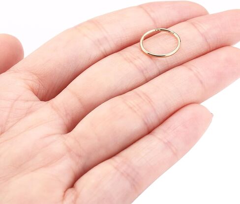 GAGABODY 14K Solid Gold Nose Rings Hoop Yellow Gold Septum Rings Conch Piercing Jewelry 20g/18g/16g Tragus Helix Piercing Jewelry Cartilage Daith Earring Lip Rings in Kuwait