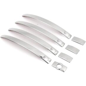 8Pcs 4 Door Handle Cover Compatible Audi Q3 2012-2018, Q5 2009-2016, A4 B8 S4 A5 2008-2016 Exterior ABS Molding Protector Trim Triple Chrome Plated