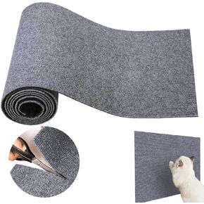 Cat Scratching Mat 11.8"x11.8" 2Pcs Cat Carpet Self-Adhesive Replacement Cat Wall Furniture Cat Scratch Furniture Protector Cat Couch Protector Cat Scratch Carpet (Grey)