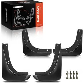 A-Premium Set of 4PCS Mud Flaps Splash Guards Mudguards Mudflaps with Hardware Accessories Compatible with Chrysler 300, 2005-2010, Sedan Only, Bolt On, Front and Rear (Driver & Passenger Sides)