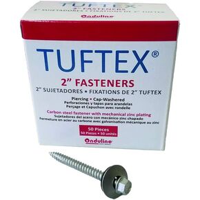 TUFTEX 849 2 in. 50-Count #10 Galvanized Hex-Head Screws