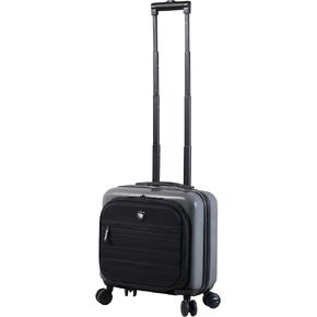 Mio Calcare Italy Hardside Spinner 14 Inch Companion Bag, Charcoal, One Size in Kuwait