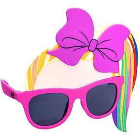 Sun-Staches JoJo Siwa Sunglasses | Rainbow Ponytail Costume or Dress Up Accessory | One Size Fits Most Kids