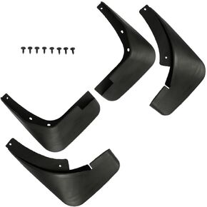 SCITOO 4pcs Black Front & Rear Mud Flaps Splash Guards for Audi A4 2012-2015