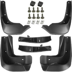 YHTAUTO Set of 4 Mud Flaps Splash Guards Accessories Replacement for Acura MDX 2014-2016 V6 3.5L, Front and Rear LH RH, Black