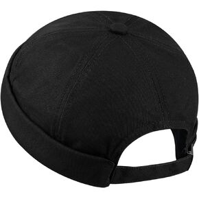 Croogo Causal Brimless Docker Cap Adjustable Skullcap Sailor Caps Rolled Cuff Retro Beanie Hat Fisherman Leon Hats
