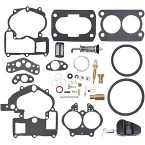 3302-804844002 Carburetor Rebuild Kit for Mercury Marine 3.0L 4.3L 5.0L 5.7L Mercarb 2 BBL 1389-9562A1 1389-9563A1 1389-9564A1 1389-9670A2 1389-806077A2 with Float