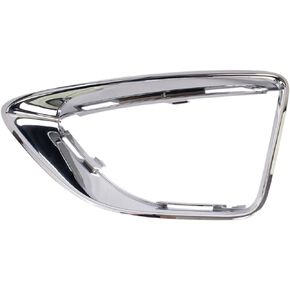 TRQ Front Left Fog Light Bezel Compatible with 2010-2012 Ford Fusion