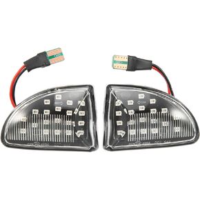 X AUTOHAUX 1 Pair Car Markers Accessories Side Marker Lights Turn Signal Light Assembly 4519067700C40A A4519067700C40A for Smart Fortwo 2008-2016 Clear