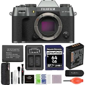 حزمة هيكل كاميرا Fujifilm X-T50 بدون مرآة (أسود) مع ملحقات متقدمة | فوجي xt50 in Kuwait