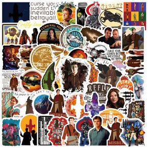 65Pcs Firefly American TV Series Stickers Pack, Vinyl Waterproof Sticker for Water Bottle,Skateboard,Laptop,Phone,Journaling,Scrapbooking Decals Gifts for Teens Adults for Party Supply