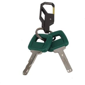 Laser Cut Heavy Equipment Ignition Key 11039228 for Volvo Articulated Hauler Models A25D A35C A35D A40 A40D,2 Keys with exquisite Keychain