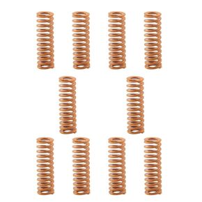 FYSETC 3D Printer Bed Springs 8mm OD 25mm Length - Ender-3 S1 Plus Solid Bed Mounts - Yellow Mould Die Spring: Upgrade Heatbed Leveling Part Light Load Compression Drop in Replacement - Pack of 10