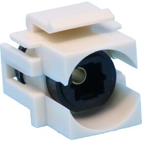 RiteAV Toslink Keystone Jack Coupler Female to Female - White in Kuwait