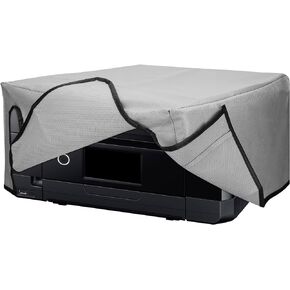 kwmobile Dust Cover Compatible with Epson Expression Premium XP-7100 - Printer Case - Fabric Protector Cover - Light Grey